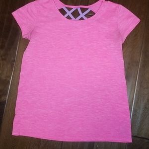 Pink excersise shirt